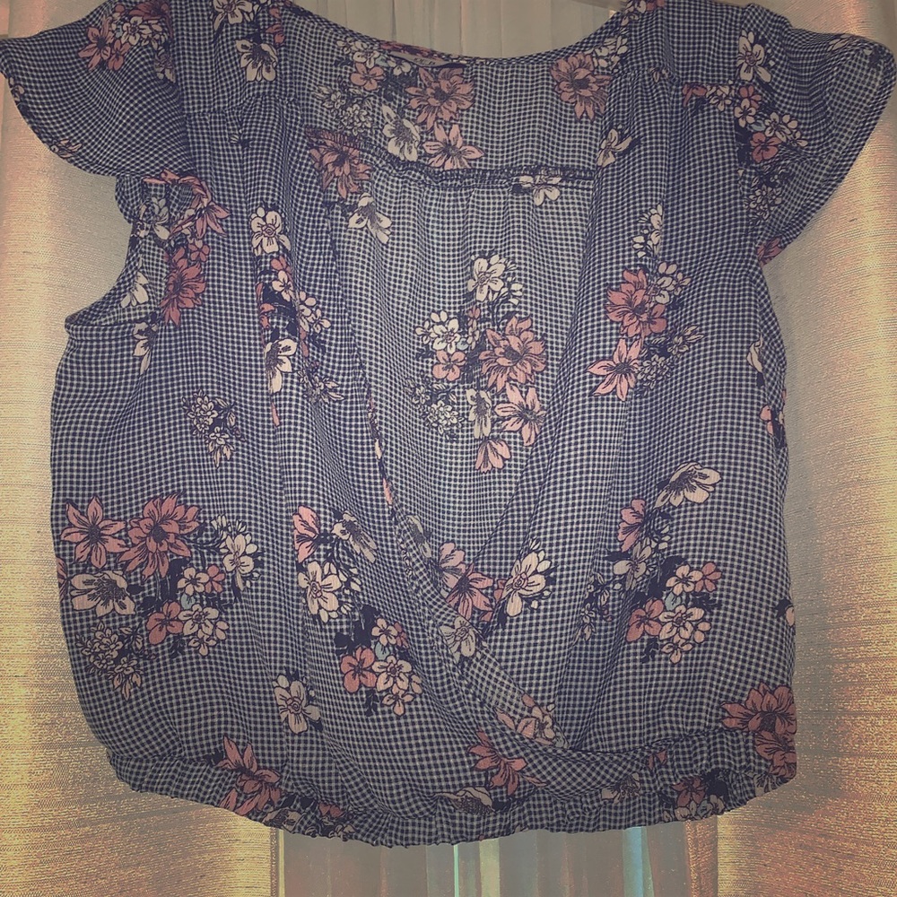Two piece floral skirt and matching top